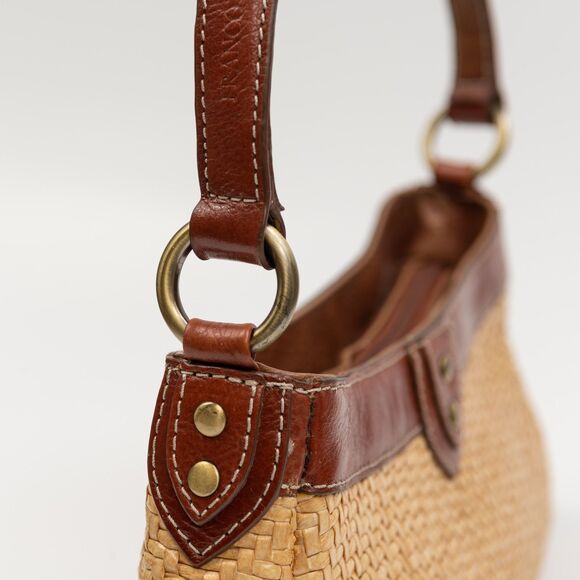 Vintage Y2K Franco Sarto woven straw shoulder bag - Picture 10 of 11